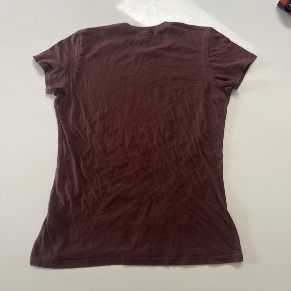 Y2k Vintage Graphic John Lennon Imagine Brown Tight Baby Tee XL - Picture 7 of 7